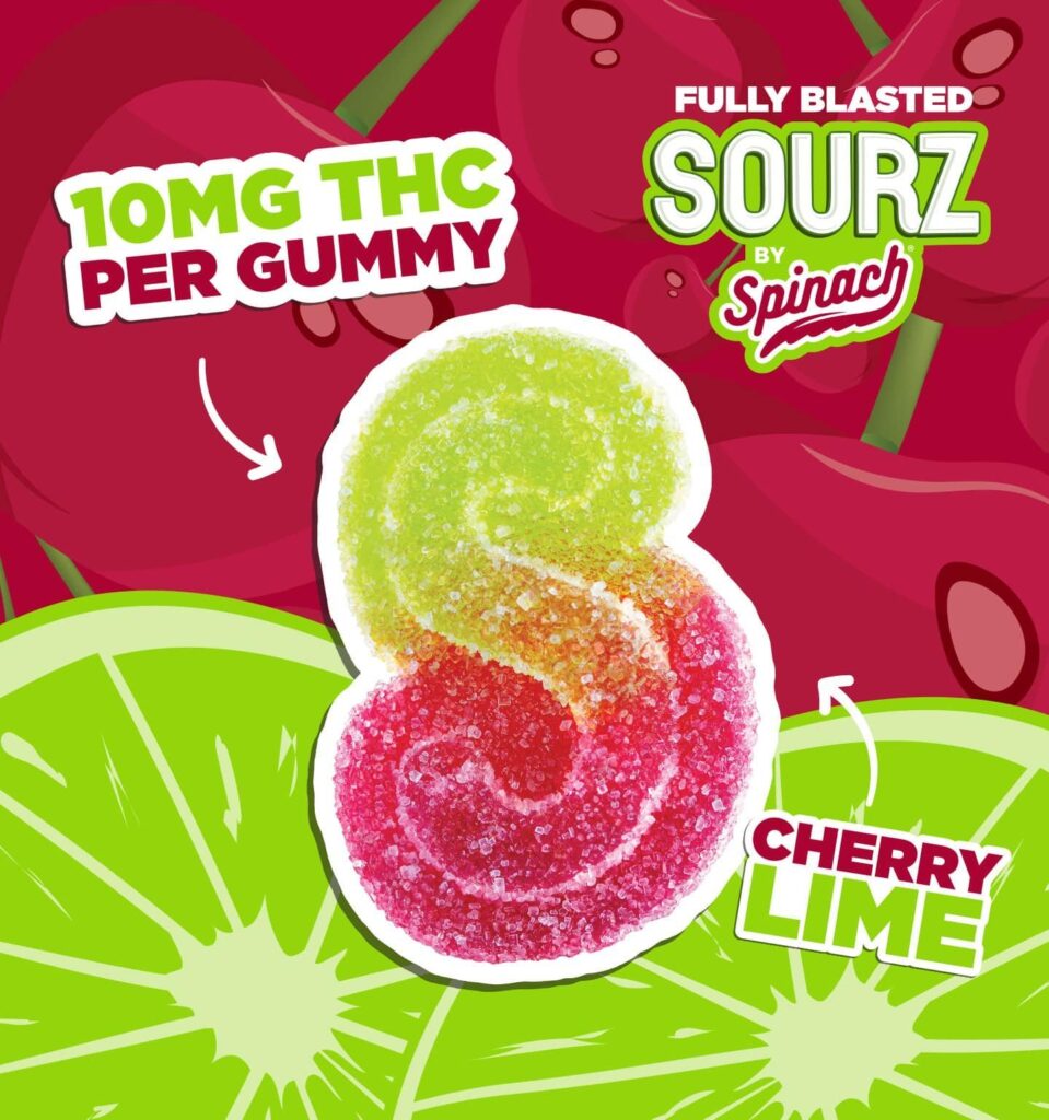 SOURZ CHERRY LIME GUMMIES
